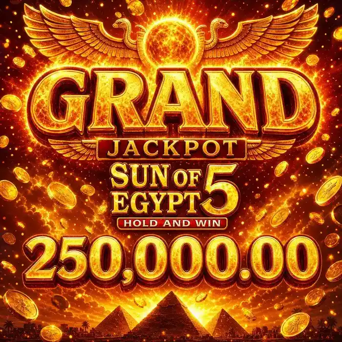 Sun of Egypt 5 jackpot darajalari jadvali